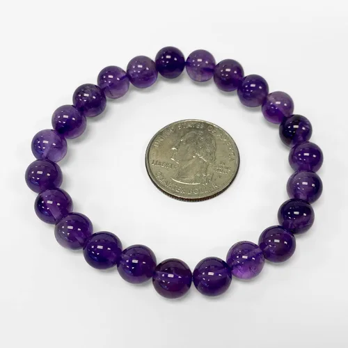 Miniatura 9 de Gem Avenue Handmade Round Bead Stretch Bracelet Unisex Natural Stone Beaded Jewelry for Men & Women, Elastic Wristband for Daily Wear