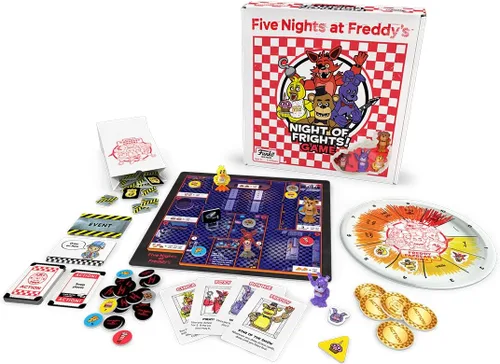 Funko Games Five Nights at Freddy's Night of Frights! Juego de mesa | Incluye 4 figuras esculpidas | 2-4 jugadores, a partir de 8 años