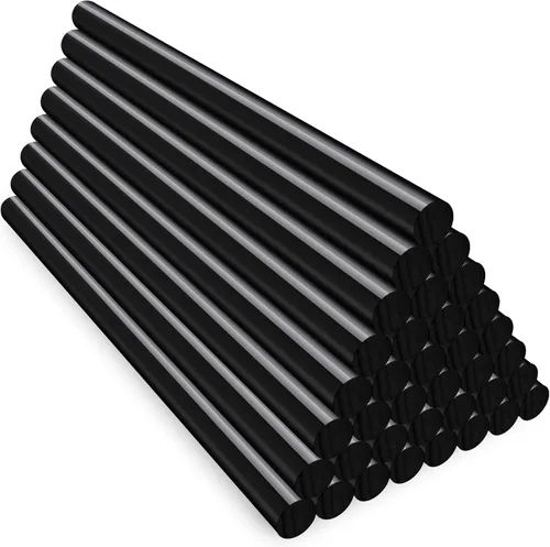 Miniatura 10 de ENPOINT Barras de pegamento caliente negras mini, 0.276 x 7.874 in de largo para manualidades, paquete de 36 barras de pegamento adhesivas de tela
