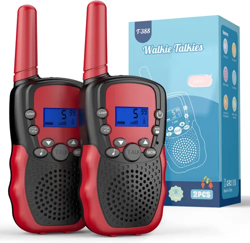 Miniatura 11 de Selieve Juguetes para niños y niñas de 3 a 12 años, Walkie Talkies para niños de 22 canales, juguete de radio de 2 vías con linterna LCD