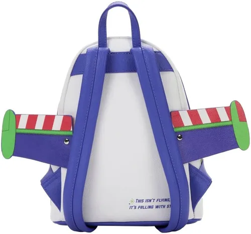 Miniatura 6 de Loungefly Disney Pixar Toy Story Buzz Lightyear - Bolso de hombro con doble correa para mujer, mini mochila, Multi, Mini, Mini mochila