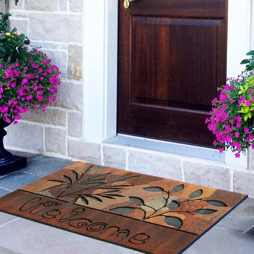 Miniatura 2 de CHICHIC Tapete de bienvenida de 18 x 30 pulgadas, tapete de puerta delantera al aire libre para entrada del hogar, exterior, tapete para entrada