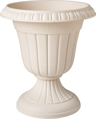 Miniatura 2 de Arcadia Garden Products PL20BG Maceta Urna Clásica Tradicional de Plástico Interior/Exterior, 10" x 12", Beige