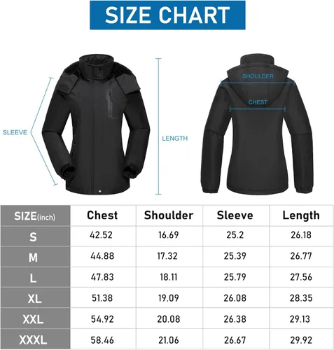 Miniatura 6 de GOLDEN CAMEL Women's Winter Jacket Windproof Ski Snow Jacket Waterproof Thicken Parka Rain Jacket Warm Puffer Coat