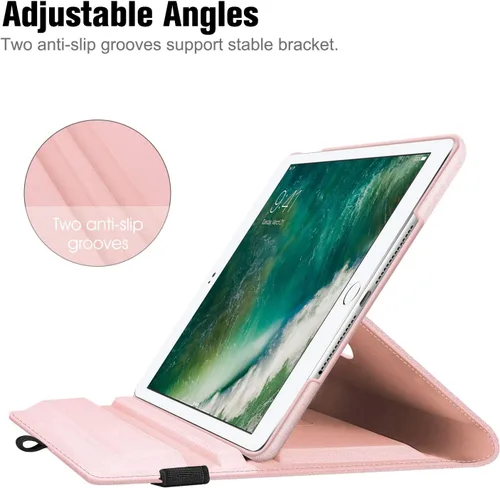Miniatura 5 de Fintie - Funda giratoria para iPad 6ª / 5ª generación (2018/2017), iPad Air 2 / Air 1 (24.6 cm), funda con soporte giratorio de 360 grados, función
