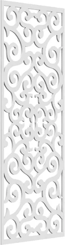 Miniatura 68 de Eveline - Paneles decorativos de pared de madera con calado, 13 3/8 pulgadas de ancho x 34 3/8 pulgadas de alto x 3/8 de alto, roble rojo rojo