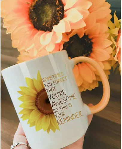 Miniatura 2 de Taza inspiradora Sometimes You Forget You're Awesome - Regalos para mujeres y hombres, Día de la Madre, cumpleaños y más