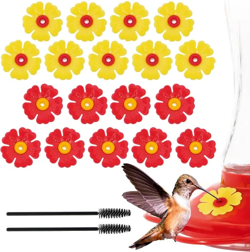 Miniatura 11 de MEKKAPRO Comedero para colibríes para exteriores hecho de vidrio, comedero para colibríes para exteriores, colgante a prueba de hormigas y abejas