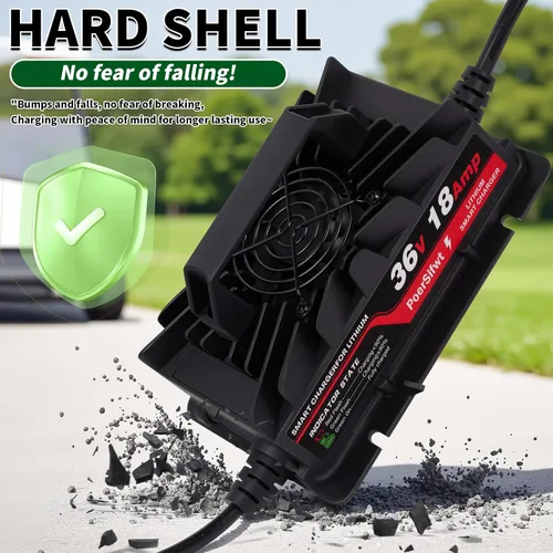 Miniatura 4 de Cargador de batería de litio de 43.8 V 18 A, impermeable IP65, para batería LiFePO4 de 36 V (38.4 V), ideal para carros de golf, vehículos