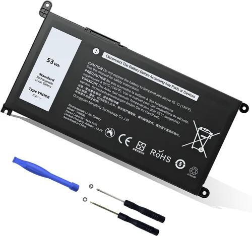 Reemplazo de batería para laptop YRDD6 de 53 Wh para Dell Inspiron 15 3000 5000 Series 3583 3593 3582 3584 5593 5594 5598 5585 5590 14 3493 5482