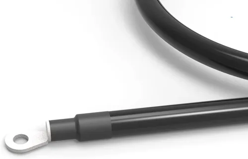 Miniatura 6 de Cable de batería de calibre 2 AWG de 1.5 pies con conectores de terminales de batería, orejetas de 3/8", cable conductor de batería de cobre puro