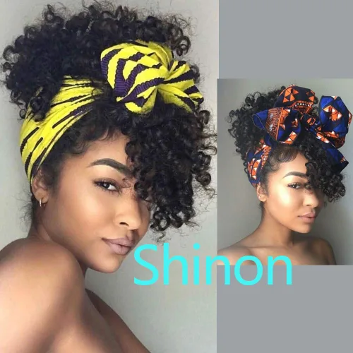 Miniatura 8 de Shinon Flequillo rizado de cabello humano con clip, extensiones de cabello real 10 A, color negro