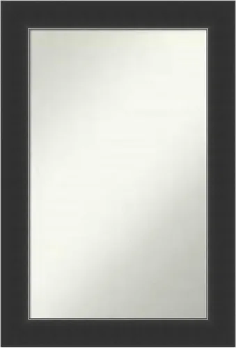 Miniatura 288 de Amanti Art Espejo personalizado, espejo de baño negro Astor, espejo de pared o espejo de tocador de baño sobre el fregadero (25 x 25 pulgadas)