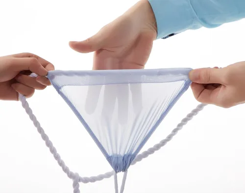 Miniatura 5 de Tanga de seda de hielo para hombre, de tiro bajo, ajustado, ropa interior suave