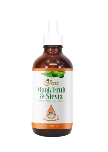 Miniatura 8 de Monk Fruit & Stevia - Gotas edulcorantes líquidas – Edulcorantes naturales y alternativas de azúcar – Mezcla deliciosa sin regusto amargo – Extracto