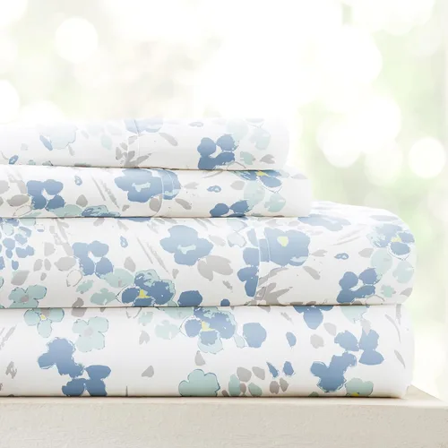 Miniatura 18 de Linen Market Sábanas para cama de tamaño King (azul claro) – Duerme mejor que nunca con estas sábanas King suaves y refrescantes – Bolsillo profundo