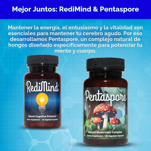 Miniatura 9 de RediMind - Suplemento Natural para Mejora Cognitiva en Cápsula - Sin GMO, Vegano, Sin Gluten