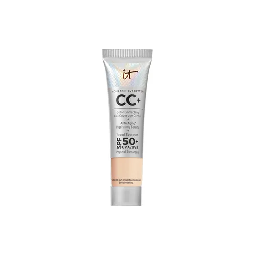 IT Cosmetics Your Skin But Better CC+ - Crema correctora de color, base de cobertura completa, suero hidratante y protector solar FPS 50+, acabado