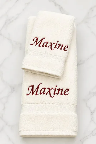 Miniatura 4 de Liberty21 Juego de toallas de baño y manos personalizadas con monogramas. Toallas bordadas personalizadas. El juego incluye 1 toalla de baño y 1