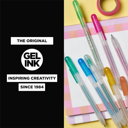Miniatura 6 de SAKURA Gelly Roll - Bolígrafos de gel retráctiles de colores, juego de colores opacos, bolígrafo de tinta de punta media para diario, arte o dibujo