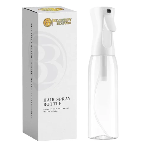 Miniatura 10 de BeautifyBeauties Botella de spray para el cabello – Botella de spray continuo Mister para peinado, limpieza, plantas, mascotas, peluqueros, salones