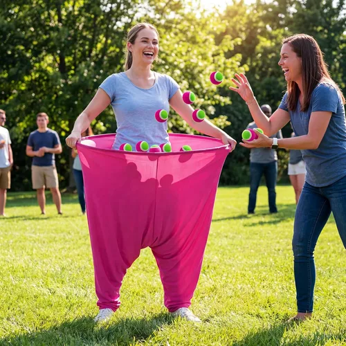 Miniatura 5 de Hollowfly Juego de pantalones de abuelita de primavera y Pascua, juego de pelota para lanzar y atrapar al aire libre para adultos, fiesta gigante