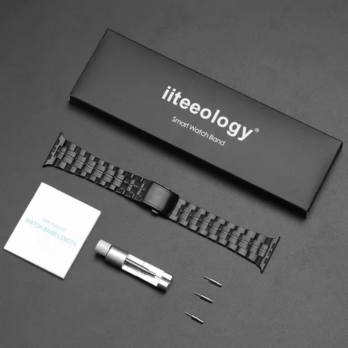 Miniatura 7 de iiteeology Correa compatible con Apple Watch Ultra 3, Ultra 2 Ultra Series 11 10 10 de 1.81 pulgadas (1.811 in) de titanio genuino para hombre