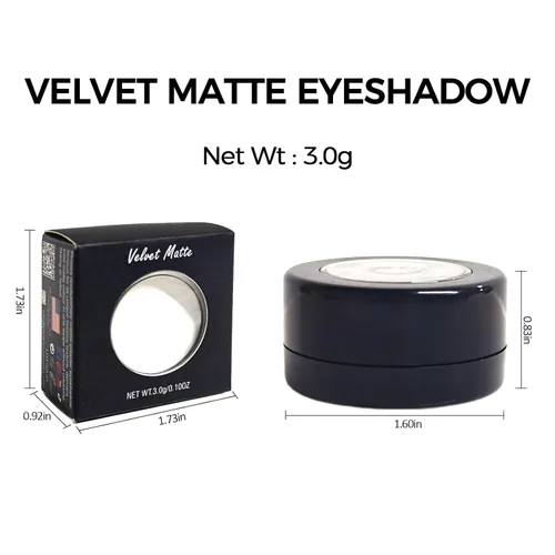 Miniatura 7 de Erinde Paleta de sombra de ojos blanca mate, sombra de ojos en polvo prensado blanco, ultra mezclable, color pigmentado, larga duración, base de 201