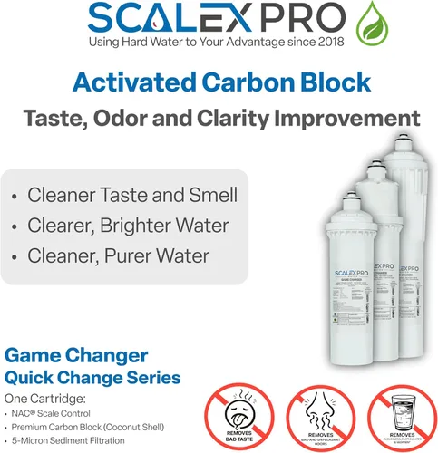 Miniatura 6 de Game Changer - Cartucho de filtro de agua de 12 pulgadas, compatible con cabezales de cambio rápido Everpure, Pentair, Omnipure de alta capacidad