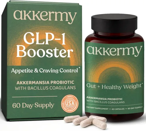 Akkermansia Probiótico para el control del apetito y el antojo | Aumenta el GLP-1 y aumenta el peso saludable | Suministro para 60 días | Fabricado