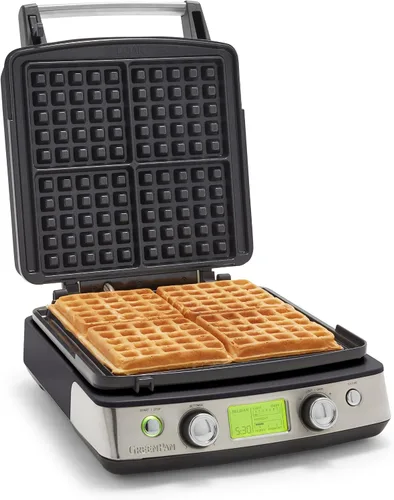 Miniatura 12 de GreenPan Elite Máquina para Hacer Waffles Belgas y Clásicos de 4 Cuadrados, Placas Antiadherentes de Cerámica Saludable Aptas para Lavavajillas