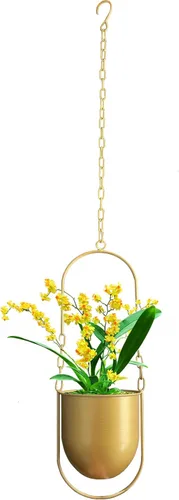 Miniatura 11 de Colgador de Plantas de Metal, Macetas Colgantes para Interiores, Macetas Colgantes para Flores (Negro)