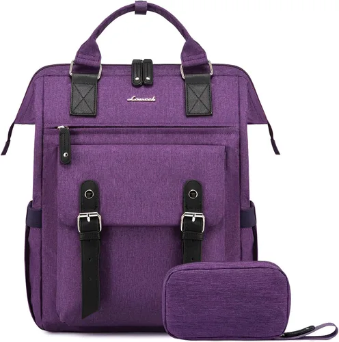 Miniatura 43 de LOVEVOOK - Mochila para laptop, para viaje de trabajo, bolso de enfermera, profesor, médico, viajero, para computadora de negocios, mochila
