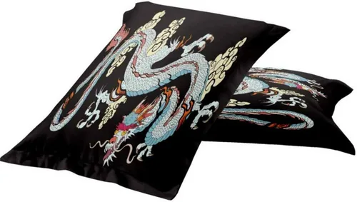 Miniatura 5 de Juego de ropa de cama 3D con estampado de dragón chino, tamaño Queen, ropa de cama con funda de almohada, textiles para el hogar, tamaño individual