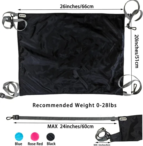 Miniatura 6 de Hamaca Extra Grande para Gatos para Jaula, Cama Colgante, Alfombra Suave Lavable para Exteriores, Almohadilla Refrescante Impermeable para Gatitos