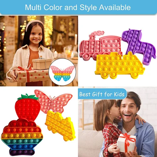 Miniatura 6 de Juguete sensorial para la ansiedad de burbuja de empuje, juguetes sensoriales para apretar, regalos novedosos para niños y niñas, herramientas