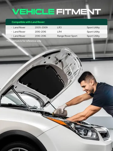 Miniatura 3 de YHTAUTO Amortiguadores de gas para capó delantero compatibles con Land Rover LR3 2005-2009, LR4 Range 2010-2016, Rover Sport 2006-2016, juego de 2