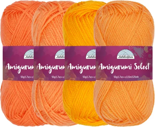 Miniatura 14 de JubileeYarn Amigurumi Select - Hilo de acrílico para bebé - Surtido de inspiración 83-4 madejas
