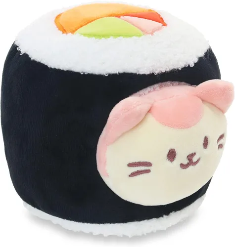 Miniatura 10 de Anirollz Kittiroll de peluche en atuendo de pastel enrollado – Animal de peluche kawaii con disfraz extraíble – Bonito juguete de peluche blando