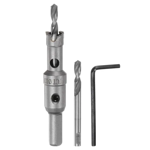 Miniatura 49 de HARFINGTON Cortador de carburo de sierra de agujero de metal de 0.472 in / 0.47 pulgadas de diámetro para acero inoxidable, metal, aleación