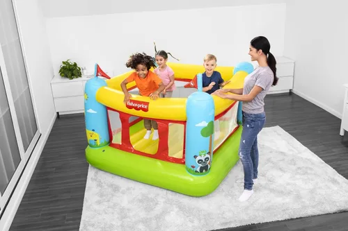 Miniatura 5 de Saltador inflable Fisher-Price Bouncetastic Casa de rebote para interior y exterior para niños Ideal para niños de 3 años en adelante