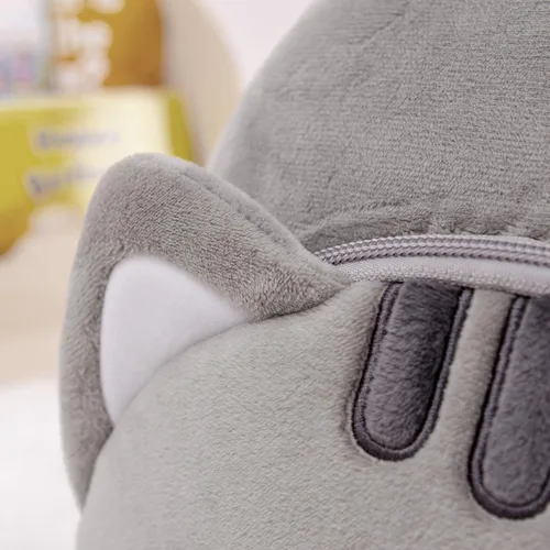 Miniatura 50 de Lazada Mochila para niños pequeños, juguetes de animales de peluche, mochila pequeña, color gris, 9.5 pulgadas