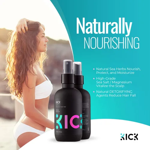 Miniatura 8 de Kick Champú + acondicionador + espray de sal marina + crema formadora de fijación media, paquete de energía para hombre, cuidado y peinado