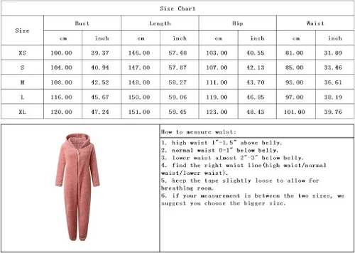 Miniatura 7 de chouyatou Mameluco de sherpa ultra cómodo para mujer, pijama con capucha para las orejas