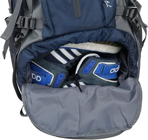 Miniatura 6 de WoneNice Mochila de senderismo impermeable de 50L (45+5) - Mochila deportiva al aire libre con cubierta de lluvia Negro