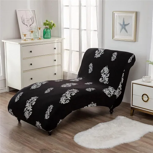 Miniatura 18 de Funda elástica para tumbona, funda elástica para tumbona de lujo, para sala de estar, muebles de interior, ultra suave, lavable a máquina (1)