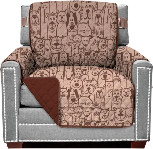 Miniatura 16 de Sofa Shield - Funda para sillón reclinable con correa patentada, protector de cojín, funda reversible diseñada en EE. UU. resistente a manchas