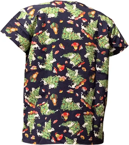 Miniatura 2 de Camiseta médica de microfibra ultra suave con cuello en V para mujer