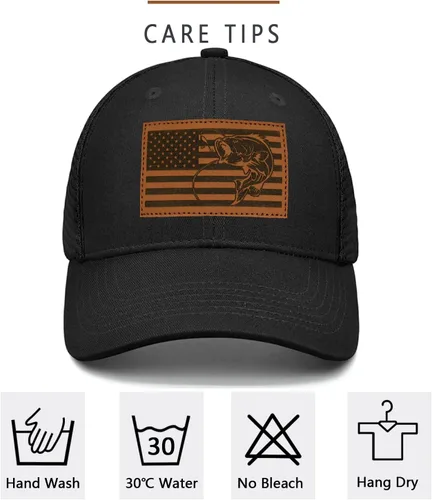 Miniatura 7 de Sombrero de pesca, regalos de pesca para hombres, bandera de pez de lubina, sombreros de trcuker para hombres, accesorios de equipo de pesca, cosas