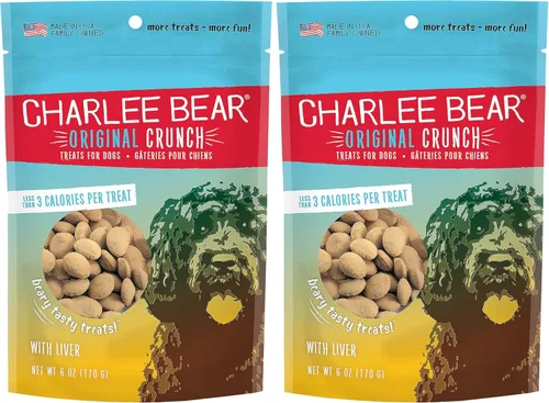 Miniatura 21 de Charlee Bear Original Crunch - Golosinas para perros, hígado de pollo, bolsa resellable de 16 onzas, golosinas de entrenamiento bajas en calorías